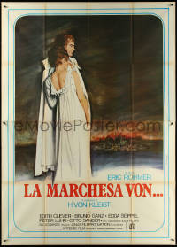 5r0107 MARQUISE OF O Italian 2p 1977 Rohmer, Edith Clever, Bruno Ganz, Ferracci art, ultra rare!