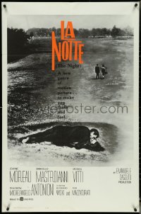 5r0643 LA NOTTE int'l 1sh 1961 Michelangelo Antonioni, Jeanne Moreau, Marcello Mastroianni