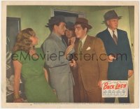 5r1139 BACKLASH LC #2 1947 Jean Rogers & Richard Travis in a tense confrontation scene, ultra rare!