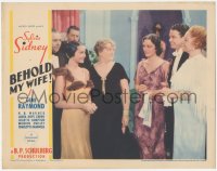 5r1151 BEHOLD MY WIFE LC 1934 Native American  Sylvia Sidney with rich people at party, ultra rare!