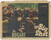 5r1159 BIG SHOT LC 1942 great image of tough Humphrey Bogart being restrained in courtroom!