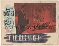 5r1160 BIG SLEEP LC #6 1946 Humphrey Bogart with sexy Lauren Bacall & passed out Martha Vickers!