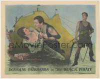 5r1163 BLACK PIRATE LC 1926 great c/u of Douglas Fairbanks & Billie Dove + cool border image, rare!