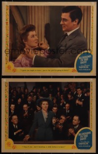 5r1683 BLOSSOMS IN THE DUST 2 LCs 1941 great images of pretty Greer Garson and Walter Pidgeon!