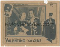 5r1221 EAGLE LC R1939 great c/u of Ruldolph Valentino with Louise Dresser in uniform, very rare!