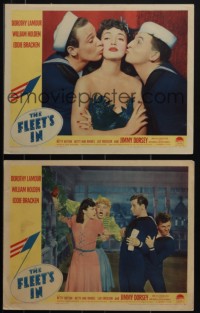 5r1689 FLEET'S IN 2 LCs 1942 Dorothy Lamour, William Holden, Betty Hutton, Eddie Bracken!