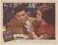 5r1233 FORCE OF EVIL LC #5 1948 Beatrice Pearson tells John Garfield he's caught in a trap!