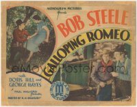 5r1045 GALLOPING ROMEO TC 1933 cowboy Bob Steele, Doris Hill, George Gabby Hayes, ultra rare!