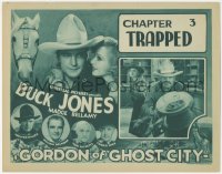 5r1047 GORDON OF GHOST CITY chapter 3 TC 1933 Buck Jones western serial, Trapped, ultra rare!