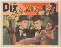 5r1247 GREAT JASPER LC 1933 great c/u of Richard Dix & Walter Walker by Wera Engels in chair, rare!