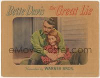 5r1248 GREAT LIE LC 1941 great close up of Bette Davis relaxing in George Brent's arms, ultra rare!