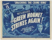 5r1048 GREEN HORNET STRIKES AGAIN chapter 15 TC 1940 masked Warren Hull, Smashing the Crime Ring!