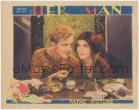 5r1264 HER MAN LC 1930 c/u of Helen Twelvetrees & Phillips Holmes w/ birthday cupcake, ultra rare!