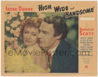 5r1266 HIGH, WIDE & HANDSOME LC 1937 best close up of Irene Dunne & Randolph Scott, Rouben Mamoulian