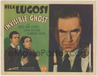 5r1292 INVISIBLE GHOST TC 1941 creepy Bela Lugosi, Polly Ann Young, John McGuire, Clarence Muse