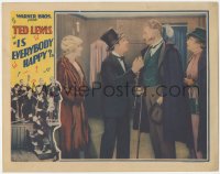 5r1294 IS EVERYBODY HAPPY LC 1929 Alice Day watches Ted Lewis in tuxedo arguing with tall guy, rare!