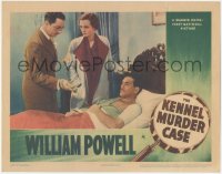 5r1303 KENNEL MURDER CASE LC R1942 William Powell as Phili Vance, Mary Astor, Cavanagh in bed, rare!