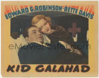 5r1305 KID GALAHAD LC 1937 Michael Curtiz, Edward G. Robinson & Bette Davis c/u in ambulance, rare!