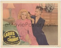 5r1315 LADIES OF THE CHORUS LC #2 1948 Adele Jergens playing with young sexy Marilyn Monroe's hair!