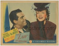 5r1318 LADY IS WILLING LC 1942 great close up of laughing Marlene Dietrich & Fred MacMurray!