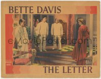 5r1328 LETTER LC 1940 group of Asian men stare at Bette Davis at the murder scene, very rare!