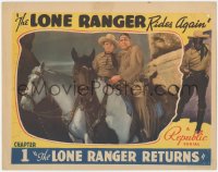 5r1339 LONE RANGER RIDES AGAIN chapter 1 LC 1939 Livingston & Chief Thundercloud on horses, rare!