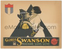 5r1348 MADAME SANS GENE LC 1925 romantic c/u of pretty Gloria Swanson & Drain as Napoleon, rare!