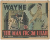 5r1059 MAN FROM UTAH TC R1930s two great images of young cowboy John Wayne on horseback, rare!