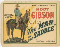 5r1061 MAN IN THE SADDLE TC 1926 great full-length image of cowboy Hoot Gibson on horse, ultra rare!