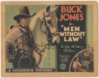 5r1064 MEN WITHOUT LAW TC 1930 cowboy Buck Jones & his horse in a thrilling all-talking western!