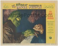 5r1361 MOLE PEOPLE LC #5 1956 great close up of wacky monster choking Nestor Paiva in cave!