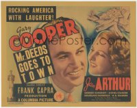 5r1066 MR. DEEDS GOES TO TOWN TC 1936 Gary Cooper & Jean Arthur, Frank Capra comedy classic, rare!