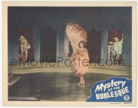 5r1365 MURDER AT THE WINDMILL LC #8 1950 near-naked dancers on stage, Mystery at the Burlesque!