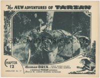 5r1370 NEW ADVENTURES OF TARZAN chapter 12 LC 1935 barechested Bruce Bennett riding on elephant!