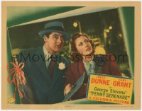 5r1379 PENNY SERENADE LC 1941 c/u of Cary Grant holding record & Irene Dunne looking upward!