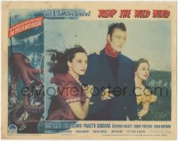 5r1394 REAP THE WILD WIND LC 1942 best c/u of John Wayne between Paulette Goddard & Susan Hayward!