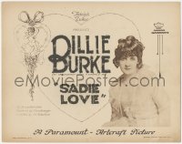 5r1079 SADIE LOVE TC 1919 Billie Burke gets married to a Count but loves another, ultra rare!