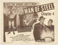 5r1091 SUPERMAN chapter 4 TC 1948 Kirk Alyn in costume by Spider Lady, serial, Man of Steel, rare!