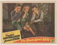 5r1492 TOWN WENT WILD LC 1944 portrait of Freddie Bartholomew, James Lydon & Jill Browning, rare!