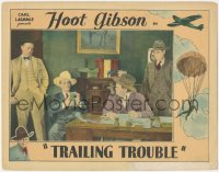 5r1496 TRAILING TROUBLE LC 1930 Hoot Gibson counting money in office by three other men, ultra rare!