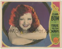 5r1498 TRUE TO THE NAVY LC 1930 sexy redhead Clara Bow winking in ship's porthole, ultra rare!