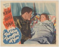 5r1508 VERY THOUGHT OF YOU LC 1944 c/u of Dennis Morgan staring at Eleanor Parker laying in tent!