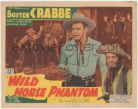 5r1111 WILD HORSE PHANTOM TC 1944 great images of cowboy Buster Crabbe & Fuzzy St. John, ultra rare!