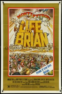 5r0667 LIFE OF BRIAN style B 1sh 1979 Monty Python, Stout art, Graham Chapman, honk if you love him!