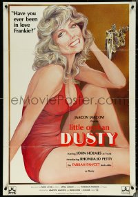 5r0672 LITTLE ORPHAN DUSTY 1sh 1978 sexy and outrageous Farrah Fawcett look-alike artwork!