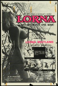 5r0683 LORNA 1sh 1964 sexy Lorna Maitland in Russ Meyer classic, more rare super racy style!