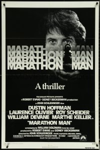 5r0701 MARATHON MAN 1sh 1976 cool image of Dustin Hoffman, John Schlesinger classic thriller!