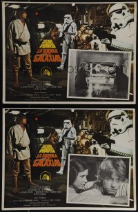 5r0008 STAR WARS 7 Mexican LCs 1981 Luke, Leia, Obi-Wan Kenobi, Darth Vader, C-3PO, ultra rare!