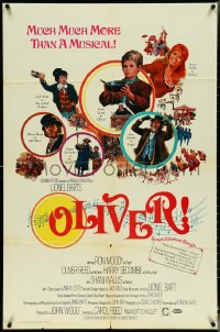 5r0750 OLIVER 1sh 1969 Charles Dickens, Mark Lester, Carol Reed, Terpning art!