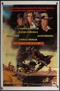 5r0756 ONCE UPON A TIME IN THE WEST 1sh 1969 Sergio Leone, Cardinale, Fonda, Bronson, Robards!